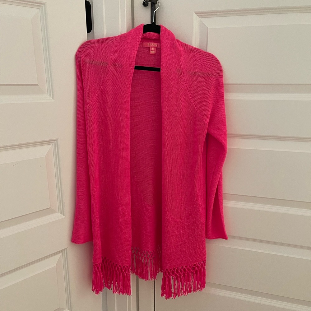 Lilly Pulitzer Tatum cardigan in pink isle